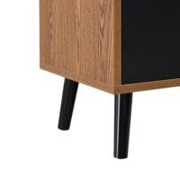 Sideboard Gnesta 120x30x53cm Dunkler Holzton/Schwarz