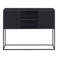 Sideboard Motala 90 x 108.5 x 30cm Schwarz