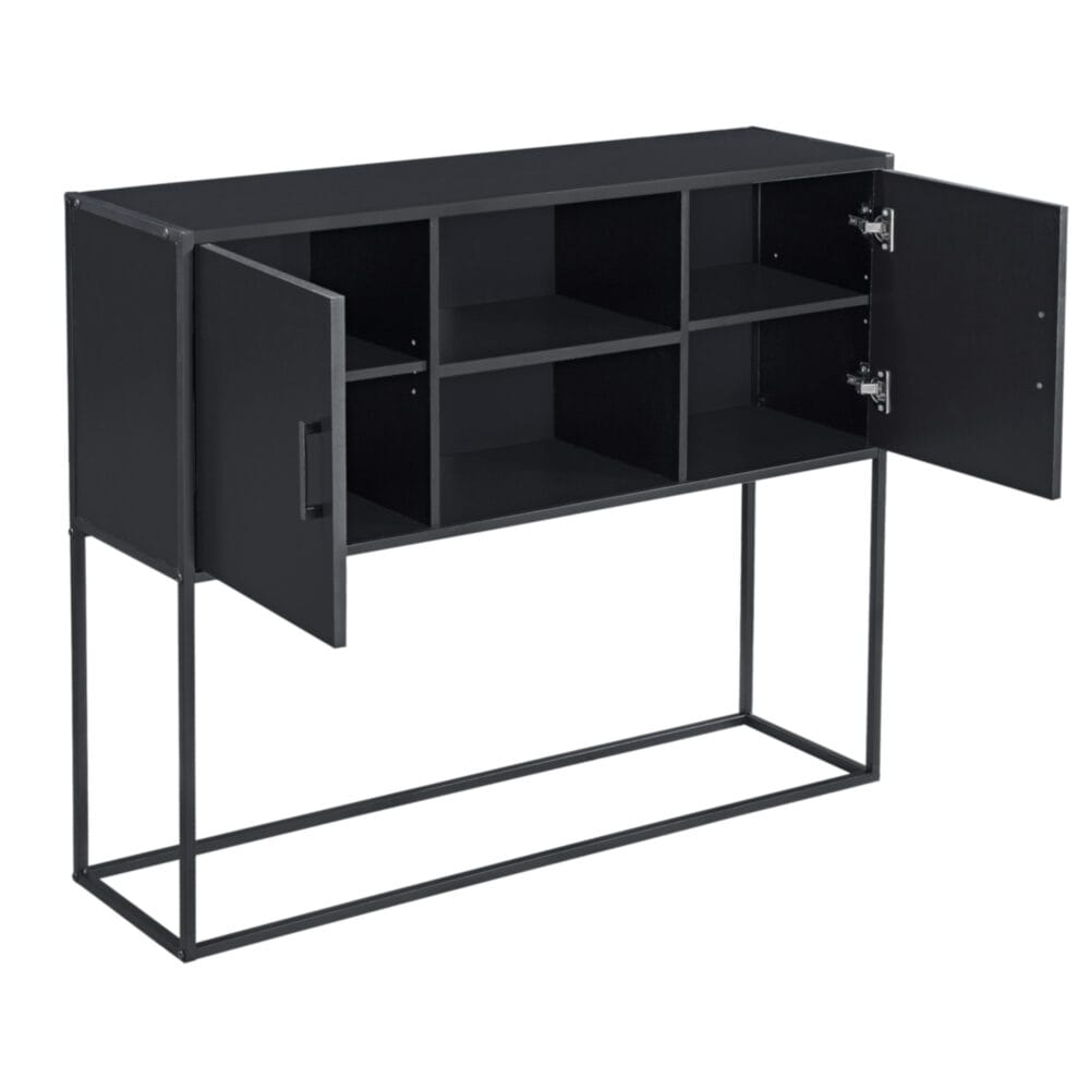 Sideboard Motala 90 x 108.5 x 30cm Schwarz