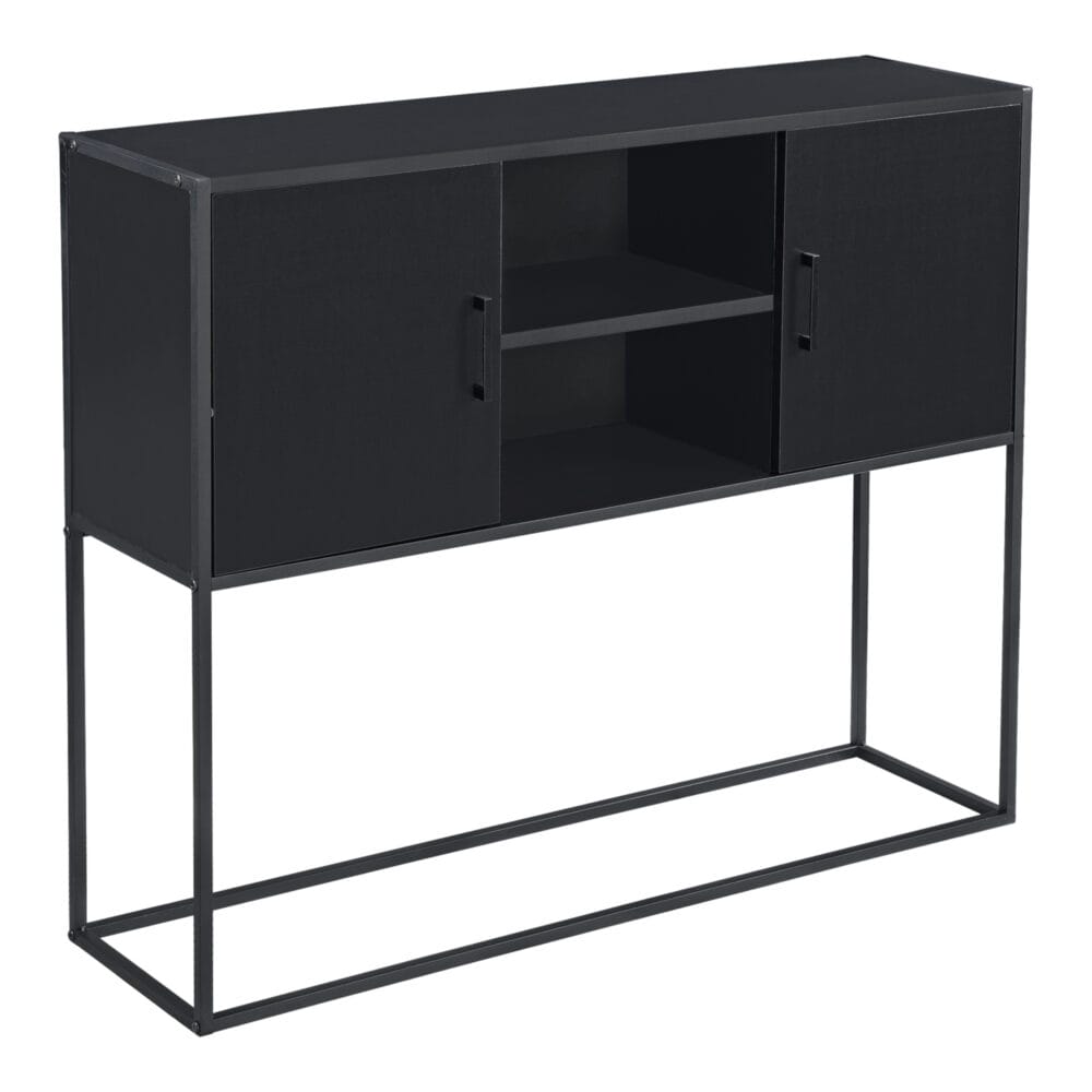 Sideboard Motala 90 x 108.5 x 30cm Schwarz