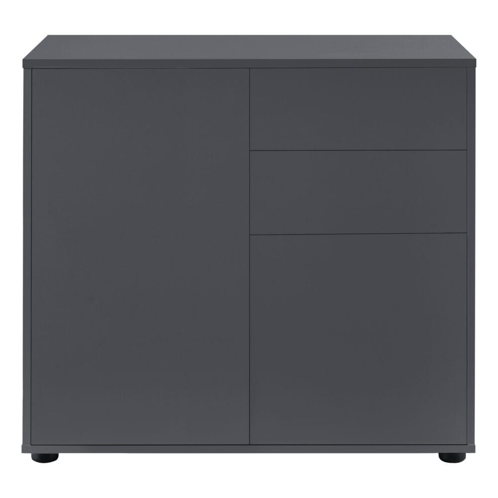 Sideboard Paarl 74x79x36cm mit Schubladen und Schranktüren Matt