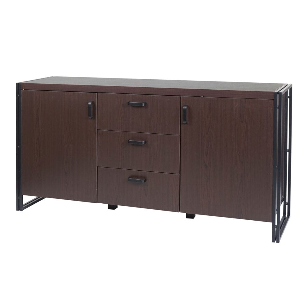 Sideboard HWC-A27 Kommode Schrank 80x160x40cm Metall