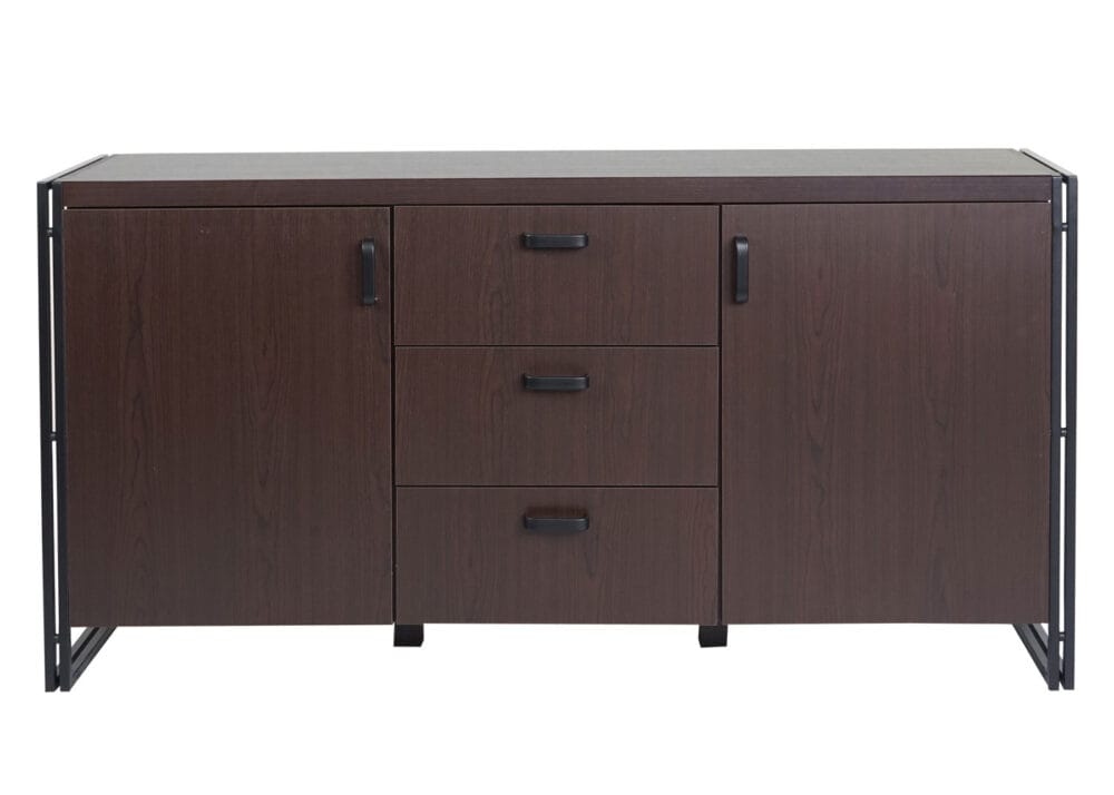 Sideboard HWC-A27 Kommode Schrank 80x160x40cm Metall