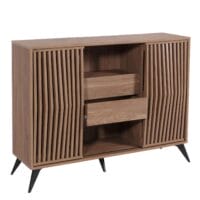 Sideboard Kommode Highboard 3D-Design Schiebetüren 95x120x40cm