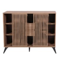 Sideboard Kommode Highboard 3D-Design Schiebetüren 95x120x40cm