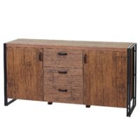 Sideboard Kommode Schrank 80x160x40cm Wildeiche-Optik