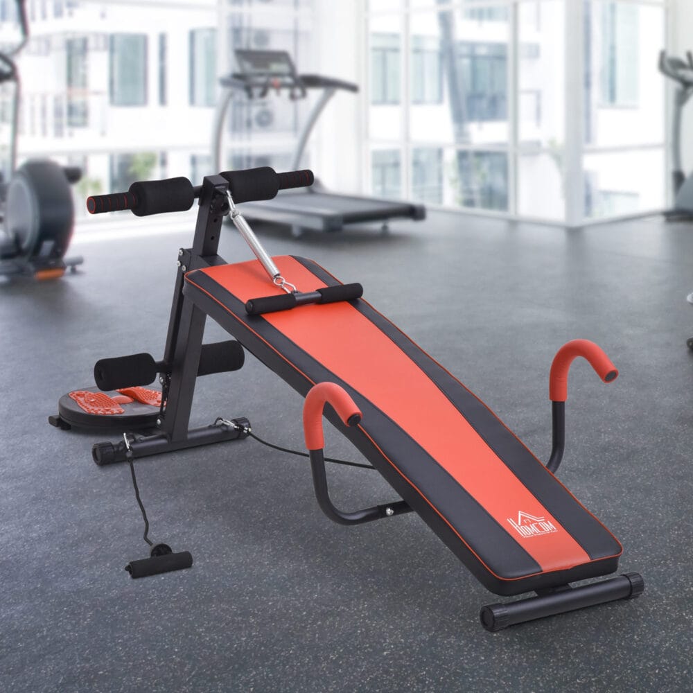 Sit Up Bank Bauchtrainer Multifunktional 166x53x52cm