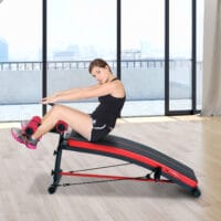 Sit-Up-Bank Trainingsbank Bauchtrainer mit Trainingsbändern