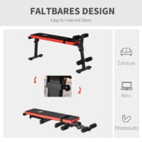 Situp Bank Bauchtrainer Hantelbank faltbar