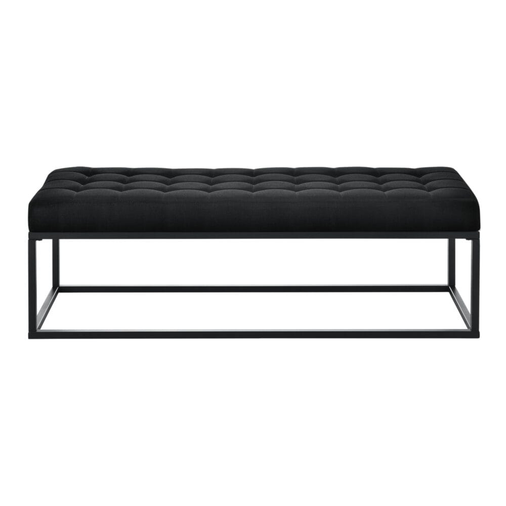 Polsterbank Salta Metall 120x40x38cm Schwarz