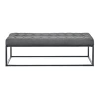 Polsterbank Salta Metall 120x40x38cm Grau