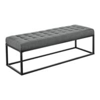 Polsterbank Salta Metall 120x40x38cm Grau