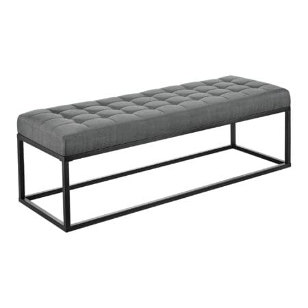 Polsterbank Salta Metall 120x40x38cm Grau