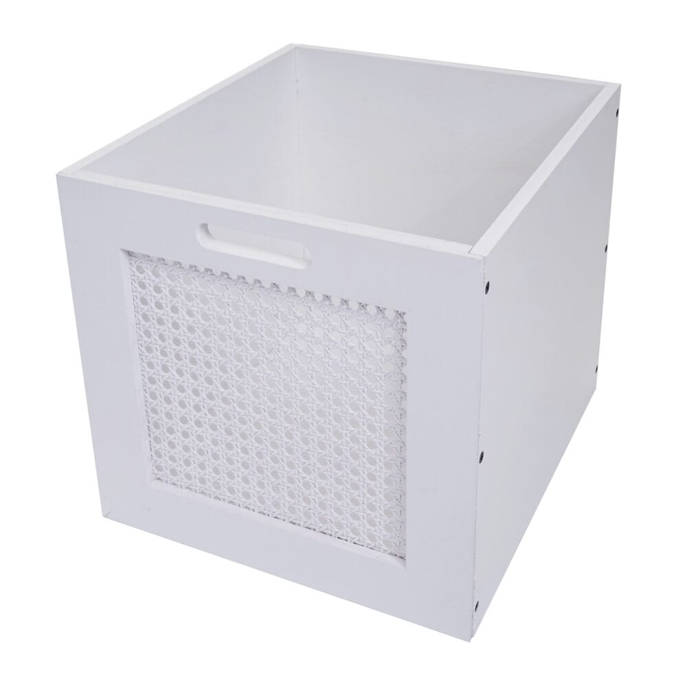 Sitzbank JAM-J49 Garderobenbank mit Staufach 47x110x40cm weiss