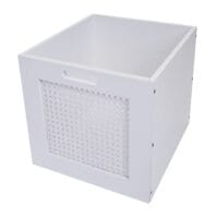 Sitzbank JAM-J49 Garderobenbank mit Staufach 47x110x40cm weiss