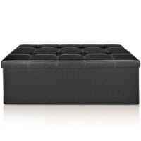 Sitzbank schwarz - 114 cm x 40 cm x 40 cm schwarz