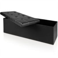 Sitzbank schwarz - 114 cm x 40 cm x 40 cm schwarz