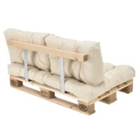 Rückenkissen für Palettenmöbel Comfy 40x60x12 cm Beige