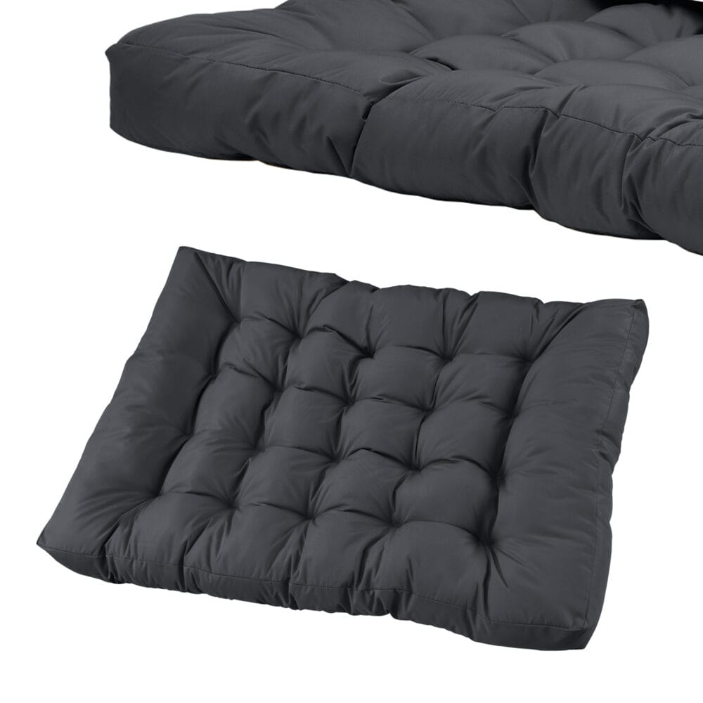 Sitzkissen für Palettenmöbel Comfy 80x120x12 cm Dunkelgrau