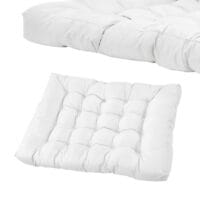 Sitzkissen für Palettenmöbel Comfy 80x120x12 cm Weiss
