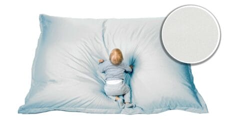 Sitzsack Sitzkissen ~ 100x70 weiss