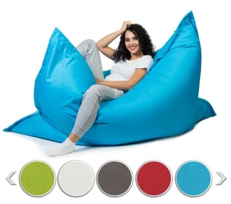 Sitzsack Sitzkissen Beanbag ~ 100x150 himmelblau