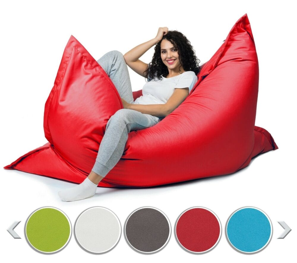 Sitzsack Sitzkissen Beanbag ~ 100x150 rot