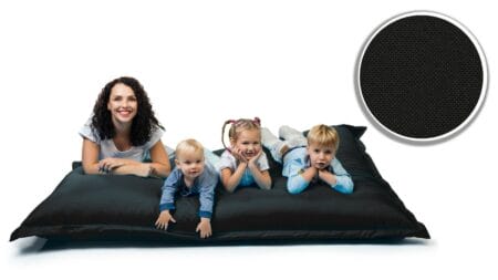 Sitzsack Sitzkissen Beanbag ~ 100x150 schwarz