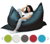 Sitzsack Sitzkissen Beanbag ~ 100x150 schwarz