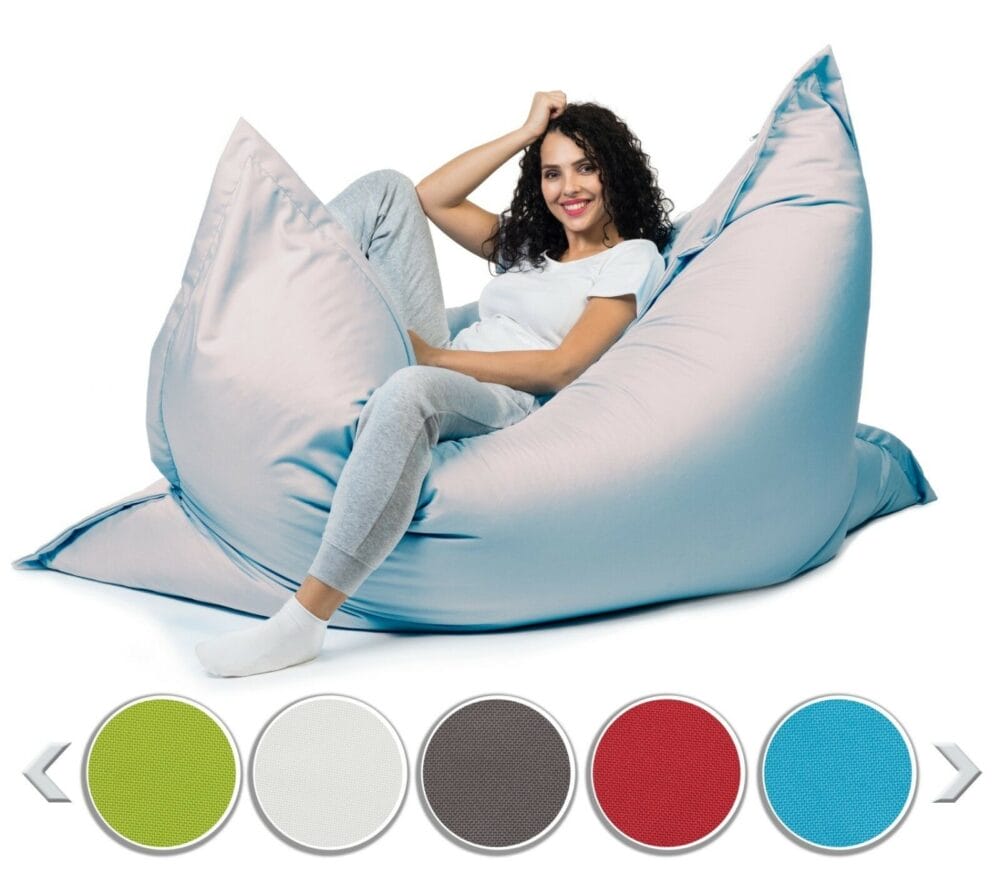 Sitzsack Sitzkissen Beanbag ~ 100x150 weiss