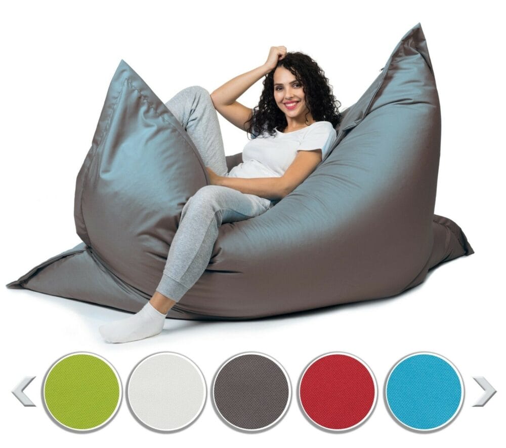 Sitzsack Sitzkissen Beanbag ~ 145x180 dunkelgrau