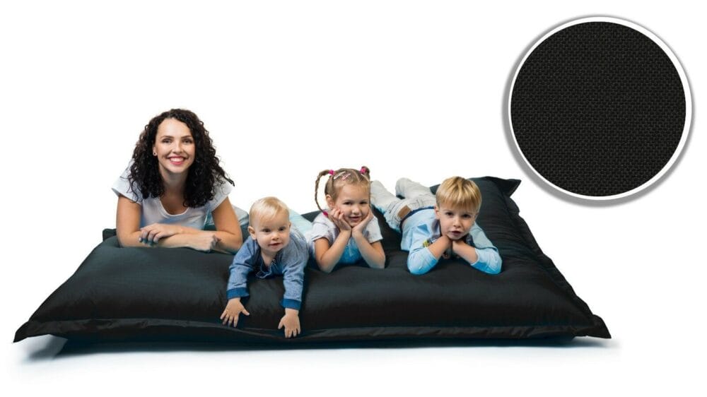 Sitzsack Sitzkissen Beanbag ~ 145x180 schwarz