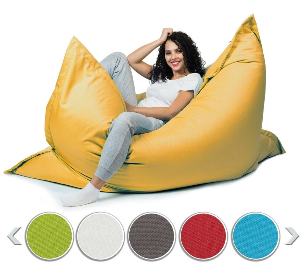 Sitzsack Sitzkissen Beanbag ~ 145x200 gelb