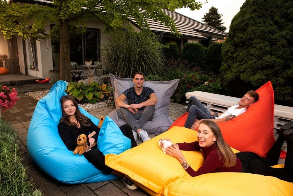 Sitzsack Sitzkissen Beanbag ~ 145x200 gelb