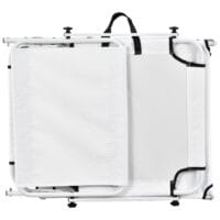 Sonnenliege Lomeda mit Sonnendach 187x53x27cm Weiss