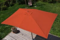 Sonnenschirm Florida Marktschirm 3x4m Holz terracotta