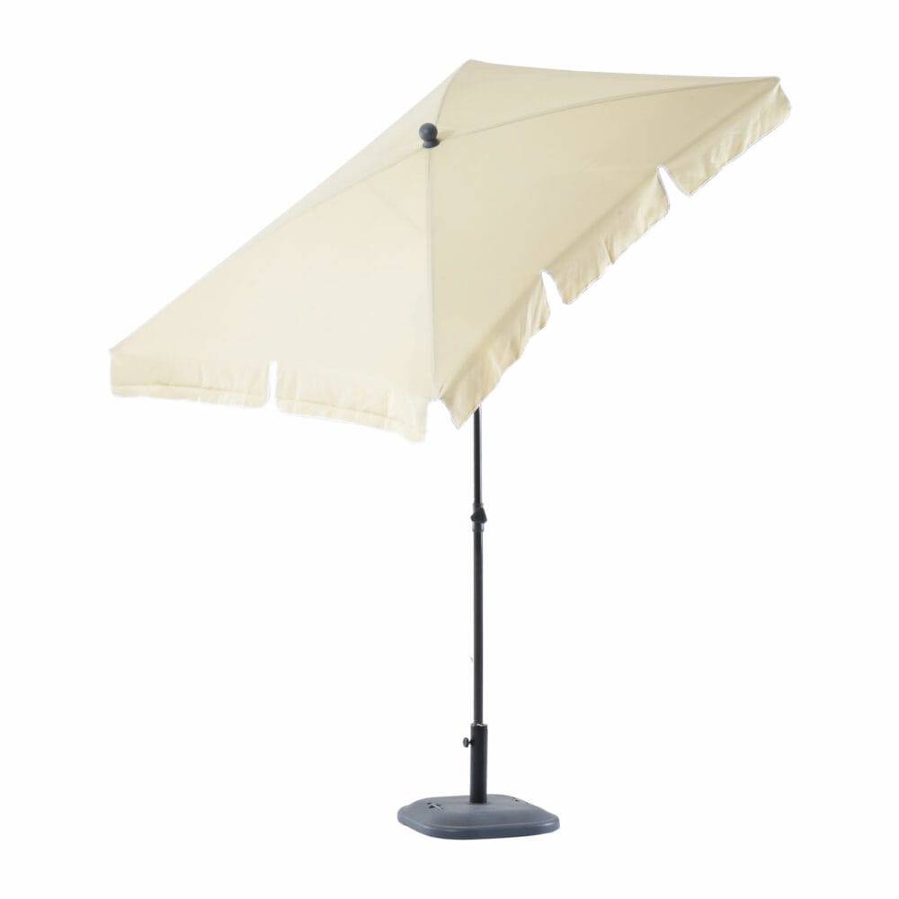 Sonnenschirm rechteckig L200 x B125 neigbar - creme