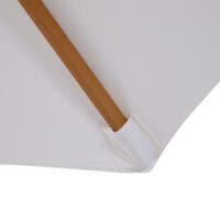Sonnenschirm ∅300cm Holzschirm Balkonschirm creme
