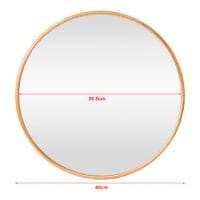 Wandspiegel Ordona Ø40cm Gold