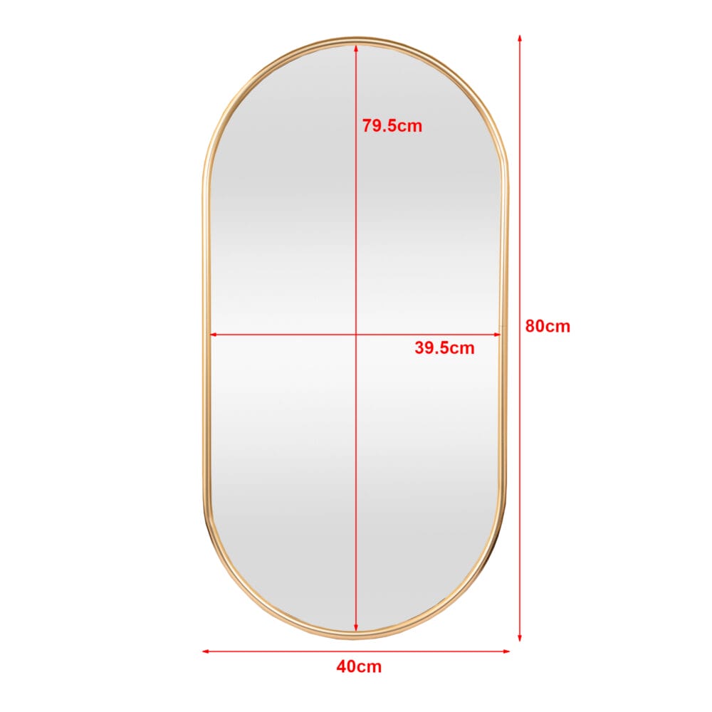 Wandspiegel Picciano 40x80cm Gold