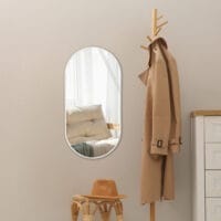 Wandspiegel Picciano 30x60cm Weiss matt