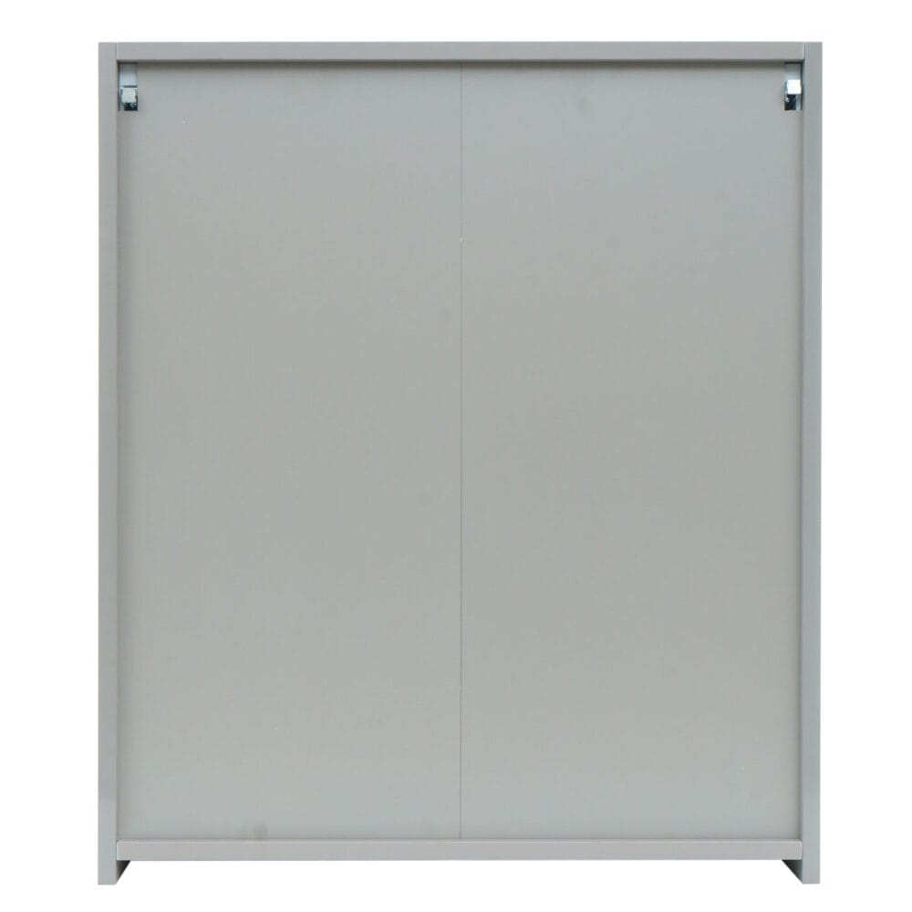 Spiegelschrank Badschrank Hängeschrank hochglanz 70x60x16cm grau