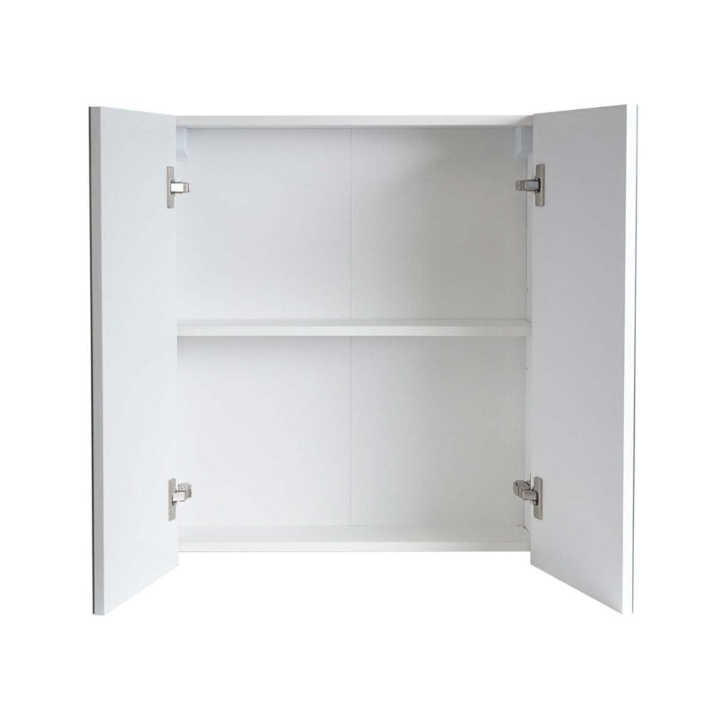 Spiegelschrank Badschrank Hängeschrank hochglanz 70x60x16cm weiss