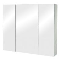 Spiegelschrank Badschrank Hängeschrank hochglanz 70x80x16cm grau