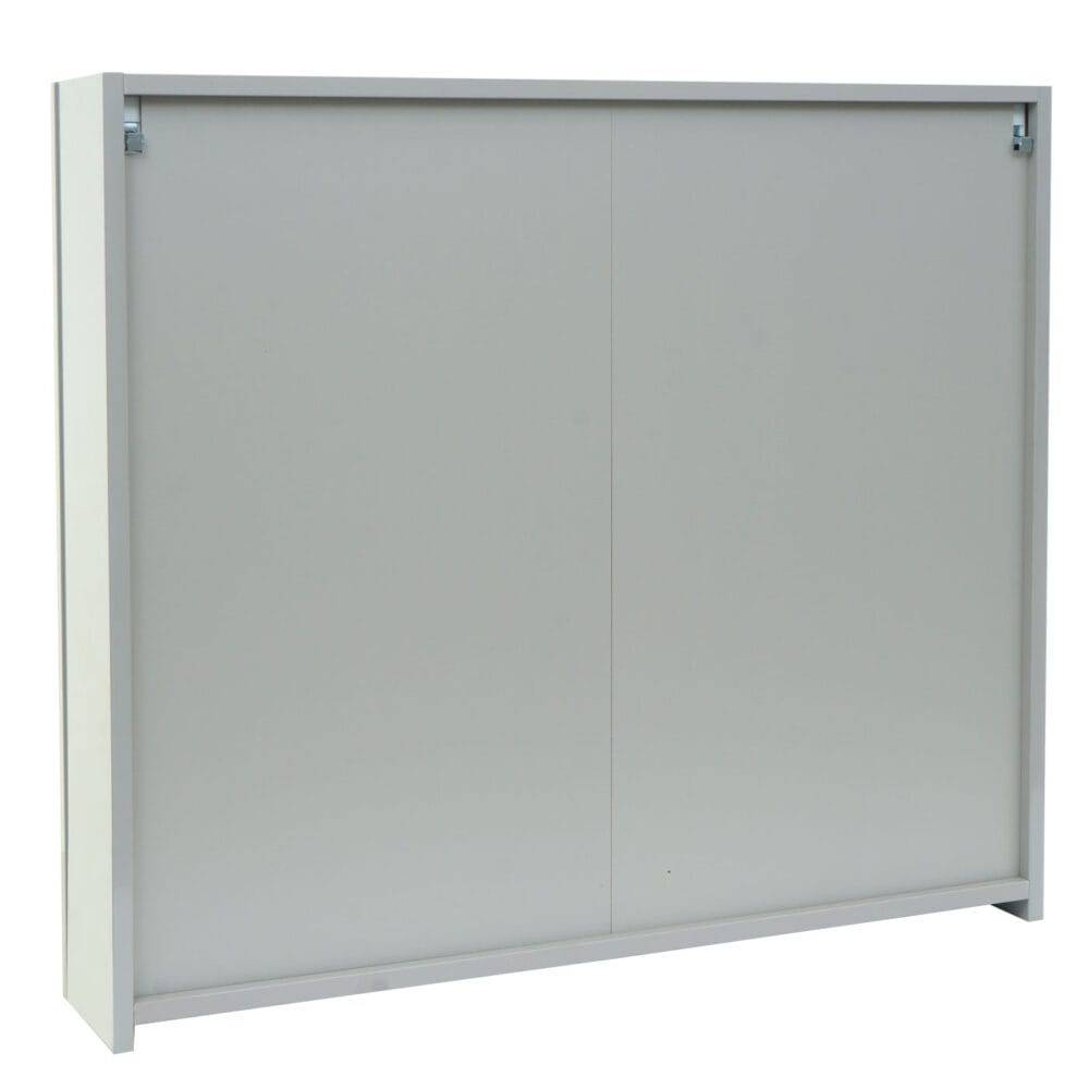 Spiegelschrank Badschrank Hängeschrank hochglanz 70x80x16cm grau