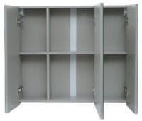 Spiegelschrank Badschrank Hängeschrank hochglanz 70x80x16cm grau