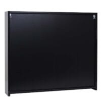 Spiegelschrank Badschrank Hängeschrank hochglanz 70x80x16cm schwarz