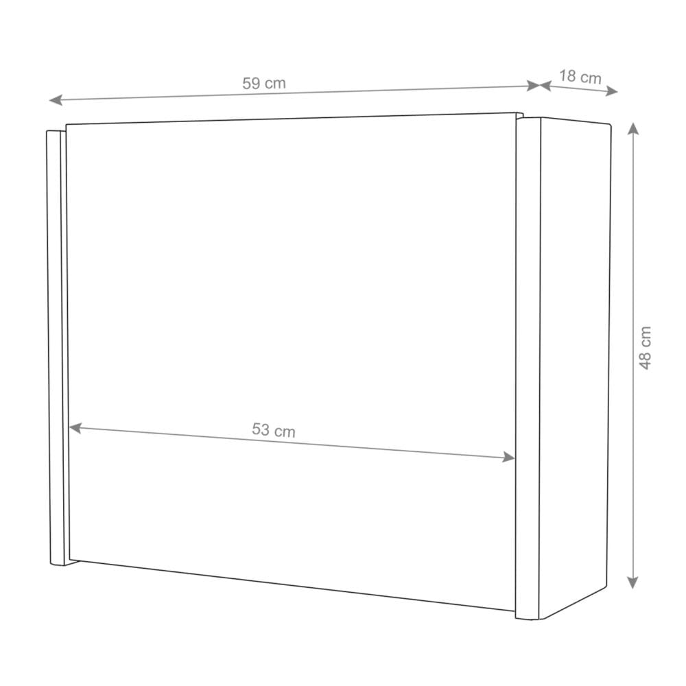 Spiegelschrank JAM-B19 Badspiegel aufklappbar hochglanz 48x59cm