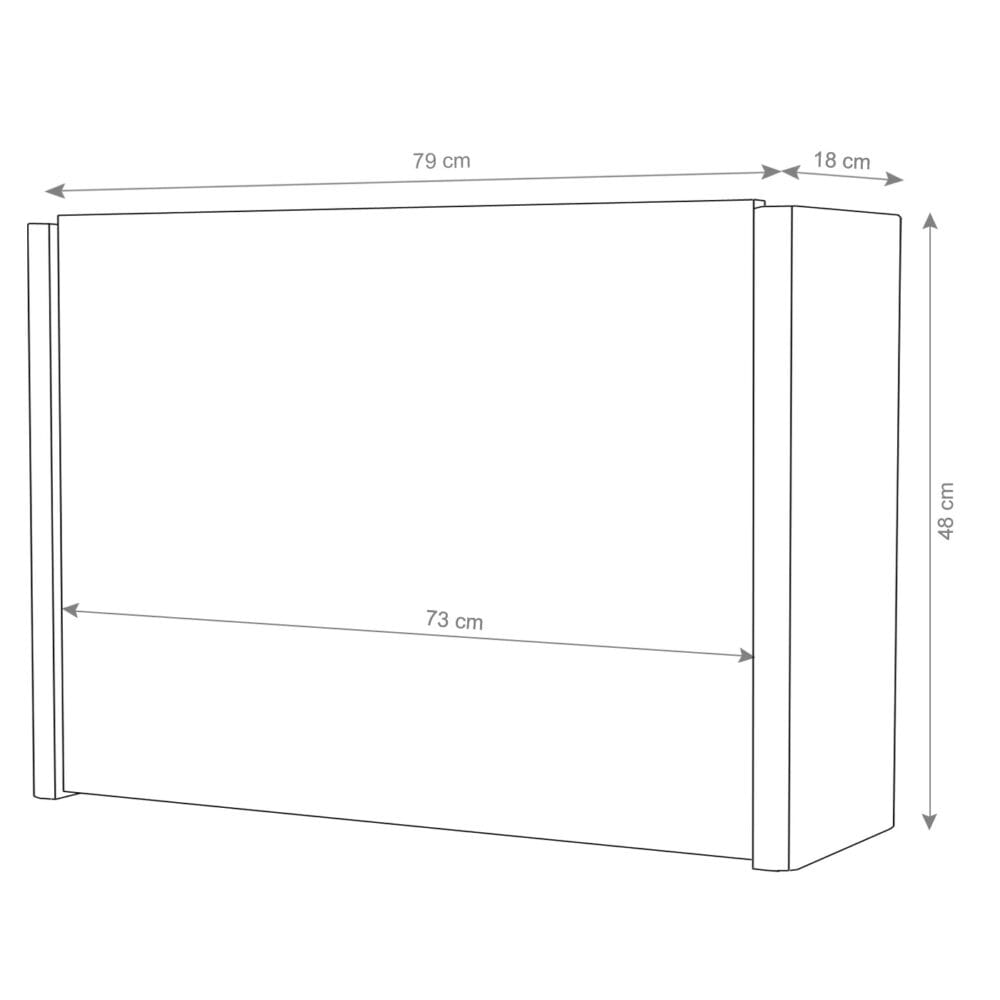 Spiegelschrank JAM-B19 Badspiegel aufklappbar hochglanz 48x79cm