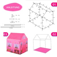 Spielzelt Prinzessin Spielzelt 93 x 69 x 103 cm Rosa